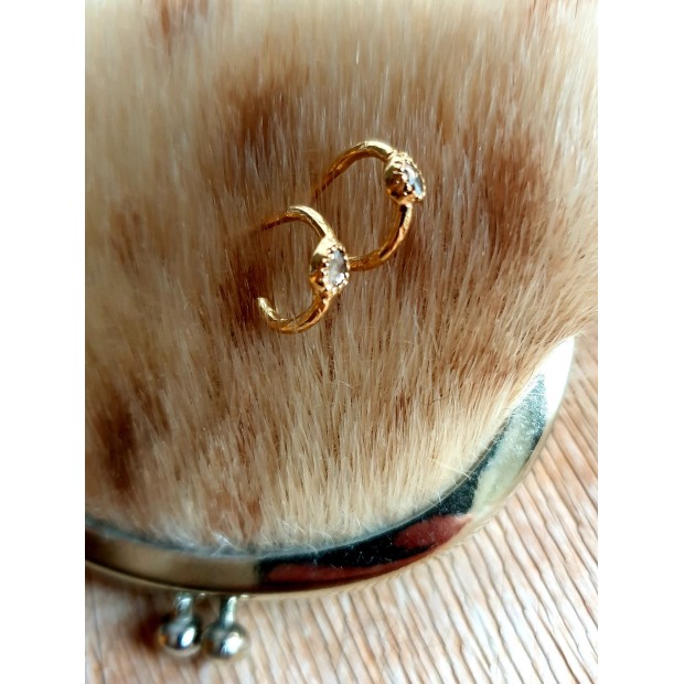 Hanka IN auskarai su deimanto plokštelėmis